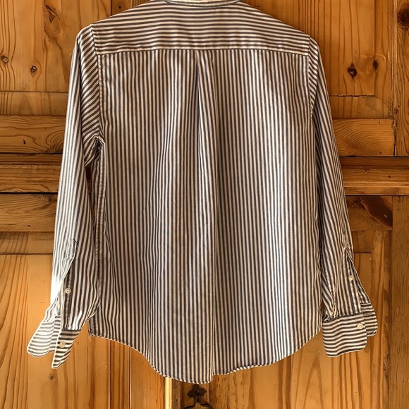 Brooks Brothers Blue and White Striped Button Down Shirt - Picture 4 of 6